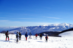 <p>snowshoes - Parco Nazionale Monti Sibillini - Valnerina - Umbria</p>