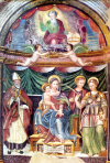 The Virgin and Child - School of Angelucci from Mevale, sixteenth/seventeenth centuries. - Church of St. Mary of the Visitation - Cascia