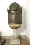Holy water stoup - Church of Our Lady of the Visitation - Cascia