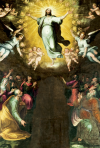 The Ascension of Jesus - Nicolò Circignani (The Pomarancio), 1596 - Church of St. Francesco - Cascia