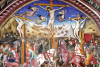 The Crucifixion - Nicola from Siena 1461 - Church of Sant`Antonio Abate - Cascia