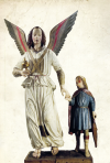 Tobias and the Archangel Gabriel - Church of St. Anthony Abate - Cascia