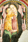 Madonna and Child - Umbrian painter  (1432) - Church of Santa Maria Assunta - Vallo di Nera