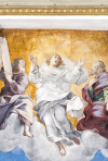 Transfiguration - Giovanni Maria Colombi and collaborators - Church of St. Nicholas - Usigni - Poggiodomo