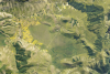 Plateau of Castelluccio - Aerial Photo - National Park of the Sibillini Mountains - Valnerina