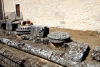 The Podium, the capitals and bases of the columns of the Roman Temple - Villa San Silvestro - Cascia