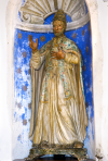 Wooden statue of St. Sylvester - Church of San Silvestro - Villa San Silvestro - Cascia