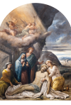  Pittore del sec. XIX, Compianto, Chiesa di San Martino, Abeto, Preci